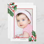 楽しいホリデー写真カード シーズンカード (正面/裏面)