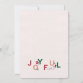 楽しいホリデー写真カード 案内状 (裏面)