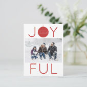 楽しいホリデー写真ポストカード シーズンポストカード (スタンド正面)