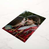 楽しいホリデー写真箔グリーティングカード 箔シーズンカード (回転した状態)