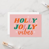 楽しいホリデー気分を盛り上げるクリスマスデザイン カード (正面/裏面インサイチュ)