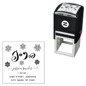 楽しいホリデー スノーフレーク ビジネス セルフ インク スタンプ (インサイチュ)