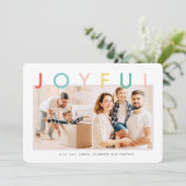 楽しいホリデー モダン シンプル カラフル シーズンカード (スタンド正面)