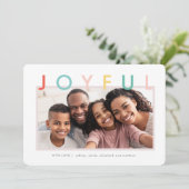 楽しいホリデー モダン シンプル カラフル シーズンカード (スタンド正面)