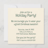 楽しいホリデー ロットワイラー犬 招待状 (裏面)