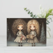 楽しいホリデー：心からのクリスマスのメッセージ シーズンカード (スタンド正面)