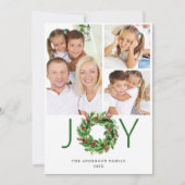 楽しいホリーデイ ホリー ベリー パイン クリスマス リース 4 フォト (正面)