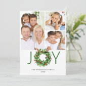 楽しいホリーデイ ホリー ベリー パイン クリスマス リース 4 フォト (スタンド正面)