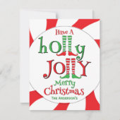 楽しいホリーハリーメリークリスマス！ シーズンカード (正面)