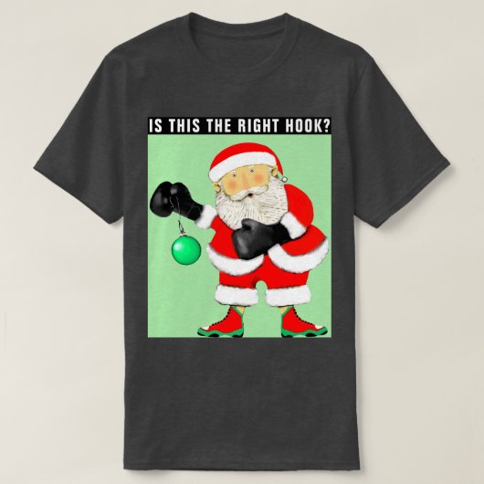 楽しいボクシングクリスマス Tシャツ (デザイン正面)