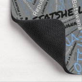 楽しいボツワナ国旗の色の愛国心 マウスパッド (コーナー)