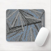 楽しいボツワナ国旗の色の愛国心 マウスパッド (マウス)