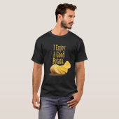楽しいポテトライフを楽しむ Tシャツ (正面フル)