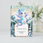 楽しいマジェスティックアイスドラゴンの誕生日 サンキューカード (スタンド正面)
