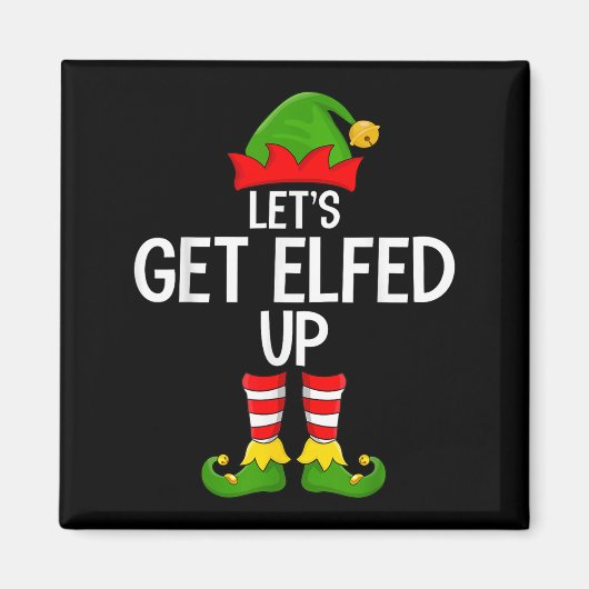 楽しいマッチングファミリーエルフ隊 マグネット (正面)
