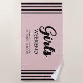 楽しいマッチング女子旅の行き先 ビーチタオル (正面)