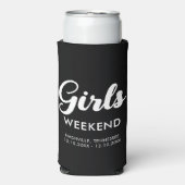楽しいマッチング旅行先 ガールズウィークエンドトリップ スリム缶クーラー (Seltzer正面)