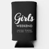 楽しいマッチング旅行先 ガールズウィークエンドトリップ スリム缶クーラー (正面)