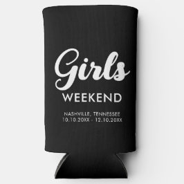 楽しいマッチング旅行先 ガールズウィークエンドトリップ スリム缶クーラー