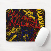 楽しいマレーシア国旗の色の愛国心 マウスパッド (マウス)