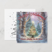 楽しいミッドウィンター、フォレスからの季節のご挨拶 シーズンカード (正面/裏面)