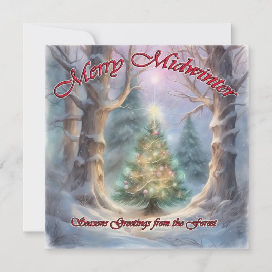 楽しいミッドウィンター、フォレスからの季節のご挨拶 シーズンカード (正面)