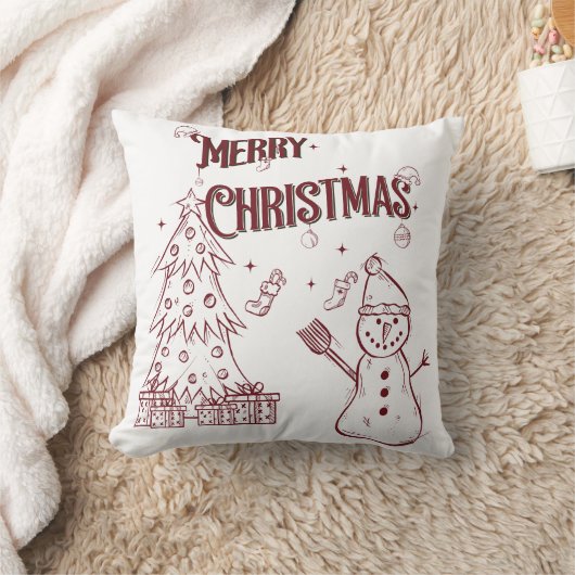 楽しいメリークリスマス クッション (ブランケット)