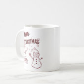 楽しいメリークリスマス コーヒーマグカップ (正面左)