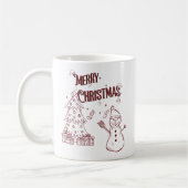 楽しいメリークリスマス コーヒーマグカップ (左)