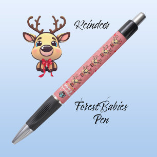 楽しいメリークリスマス トナカイ Xmas シカ ピンク 🦌✨ ボールペン