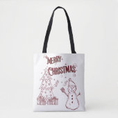 楽しいメリークリスマス トートバッグ (正面)