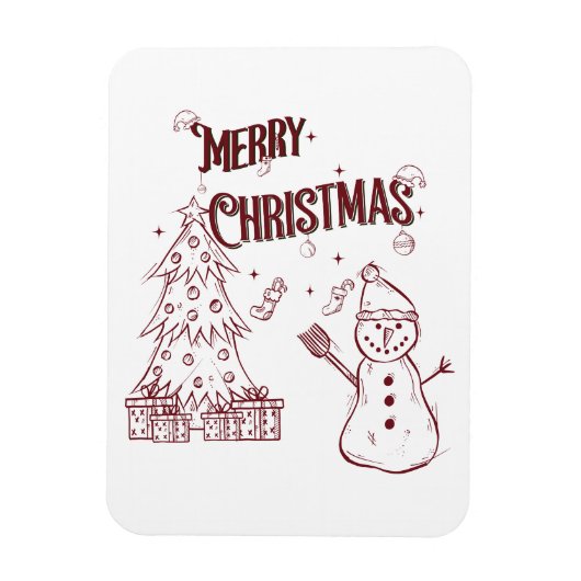 楽しいメリークリスマス マグネット (縦)