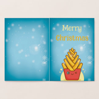 楽しいメリークリスマス 箔カード