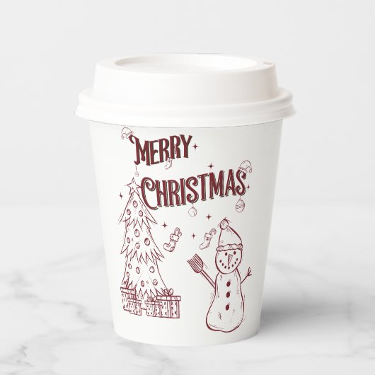楽しいメリークリスマス 紙コップ (正面)
