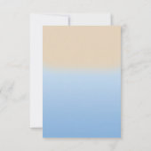 楽しいモダンなビーチのフリップフロップサンダル セーブ・ザ・デート 招待状 (裏面)