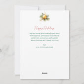 楽しいモダンクリスマス シーズンカード (裏面)