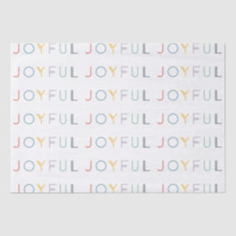 楽しいモダンパステルのスクリプトの休日ティッシュペーパー 薄葉紙