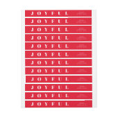 楽しいモダン休日のラッのまわりにプ ラップアラウンドラベル (シート)