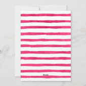 楽しいモダン金ゴールドピンクの水彩写真 シーズンカード (裏面)