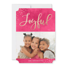 楽しいモダン金ゴールドピンクの水彩写真