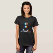 楽しいモナリザDJ VarwaveテクノレイブEDMミュージックP Tシャツ (正面フル)