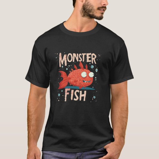 楽しいモンスターフィッシュの衣装 Tシャツ (正面)