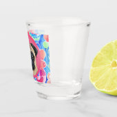 楽しいユニークなペットの犬のパピーカスタムフォト ショットグラス (右)