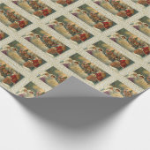 楽しいユレタイドのビクトリアンクリスマスプレゼントの包み ラッピングペーパー (角)