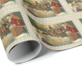 楽しいユレタイドのビクトリアンクリスマスプレゼントの包み ラッピングペーパー (ロールコーナー)