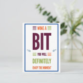 楽しいユーモアのある名言・誕生日モチベーション ポストカード (スタンド正面)