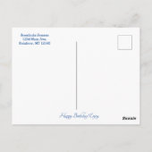 楽しいユーモアのある名言・誕生日モチベーション ポストカード (裏面)