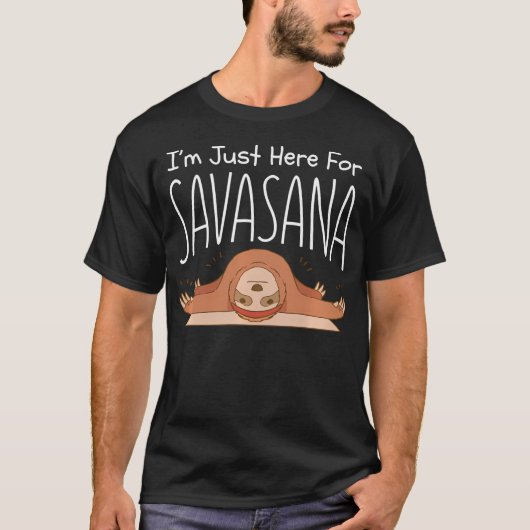楽しいヨガシャバーサナスローポーズナマステ Tシャツ (正面)