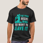 楽しいヨガモチベーションパロディTシャツ Tシャツ (正面)