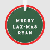 楽しいラクロスクリスマス 2026 オーナメント (裏面)